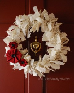 burlap christmas wreath