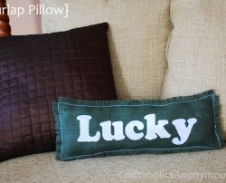 st. patrick's day pillow