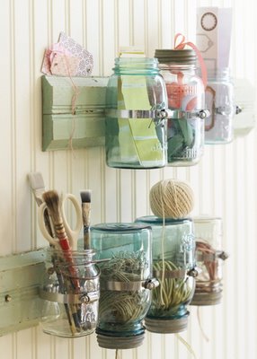 Organizing with Mason Jars ⋆ Real Housemoms