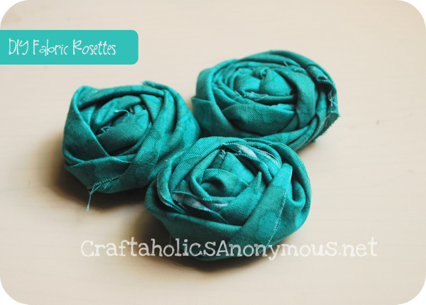 DIY Fabric Rosette  How to Make Fabric Rosettes