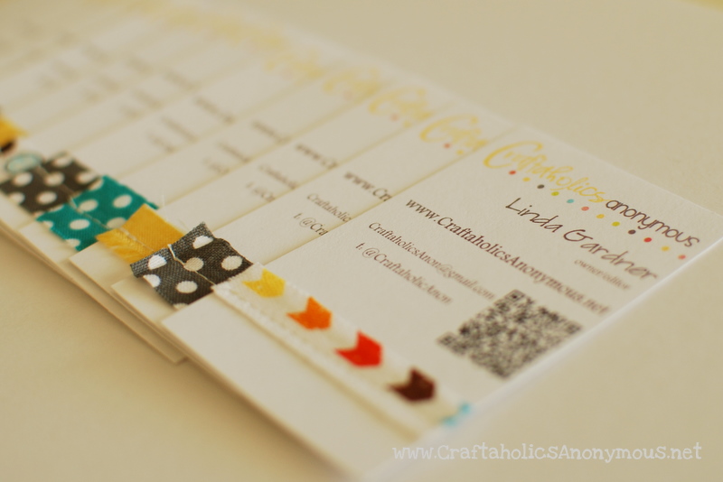business cards for a craft blog