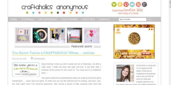 craft blog design