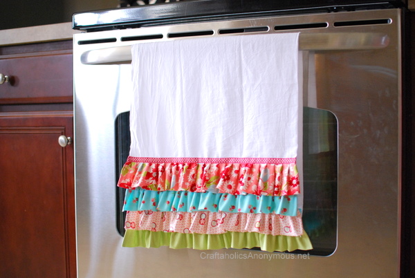 How To Make A Buffalo Check Ruffled Tea Towel – Mother Thyme