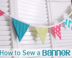 how to make a fabric banner pennant bunting