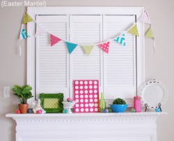 Easter Mantel Mantel decorating