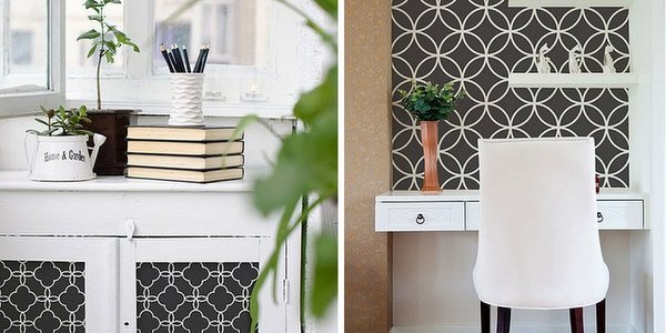 stenciled walls