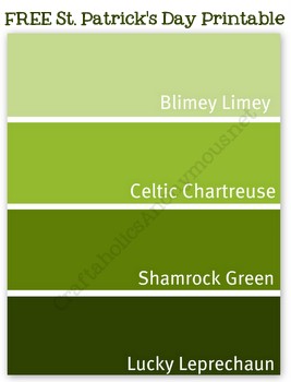 St. Patrick's Day printable free printable