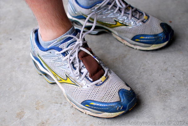 How to make a Nike + chip holder tutorial