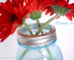 mason jar flower lid mason jar flower lid