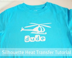 how to use silhouette heat transfer