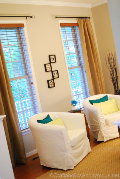 Craftaholics Anonymous Burlap Curtains