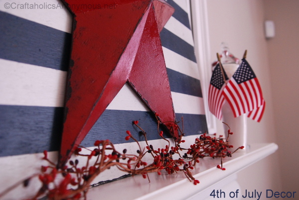 fourth of july mantel fourth of july mantel