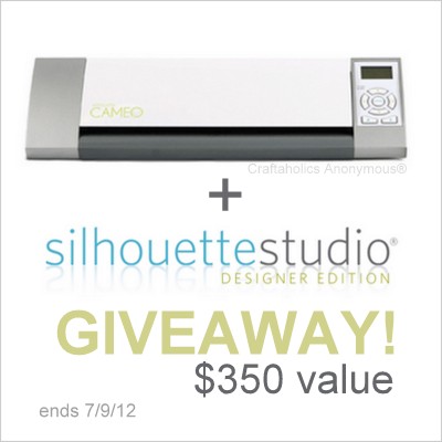 Silhouette Cameo Giveaway Silhouette Cameo Giveaway