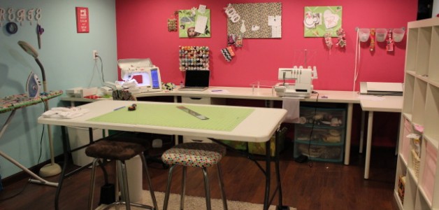 midwest modern boutique craft room