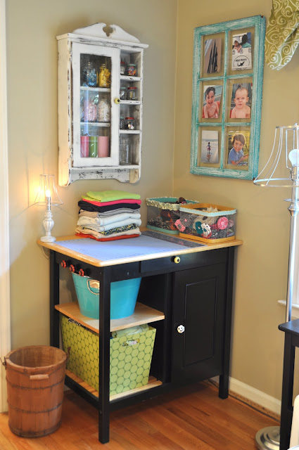 Fabric station fabric cutting