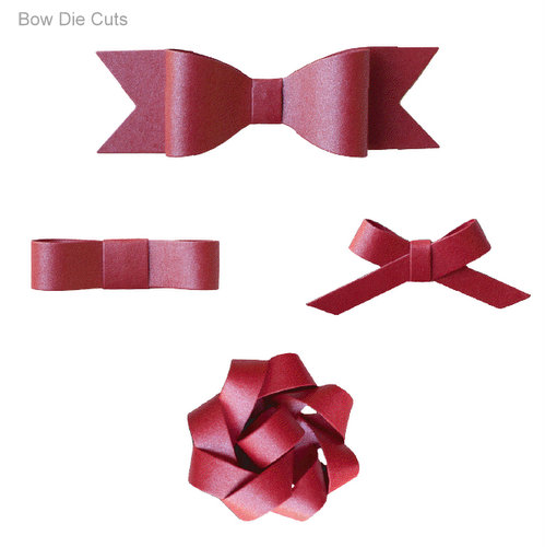 Paper bow die cuts paper bow