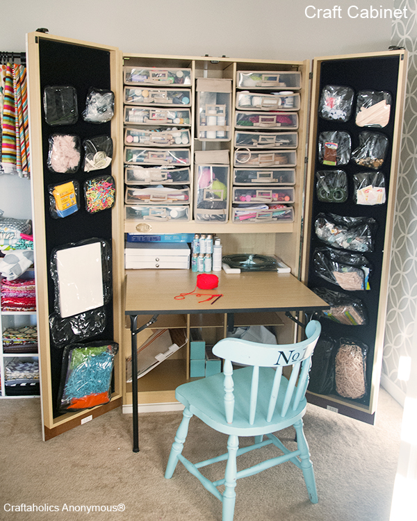 Tall Craft Storage Cabinet