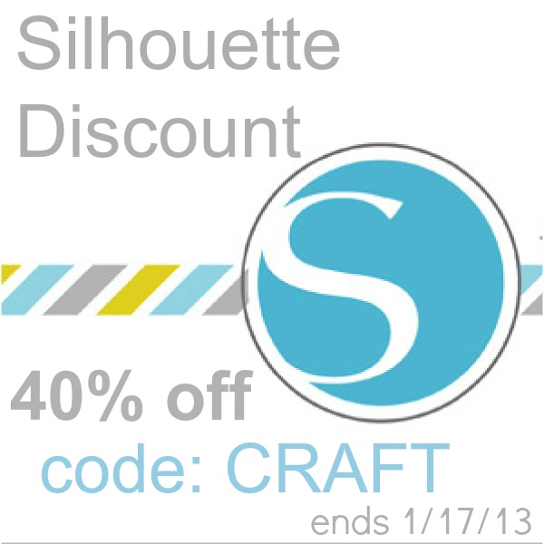 silhouette discount! get 40% off with code: CRAFT silhouette discount