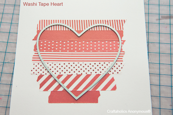 Valentine's Day card with Washi Tape More