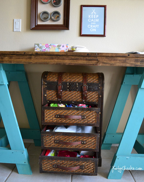 poofy cheeks craft room