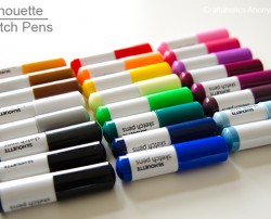 silhouette sketch pens