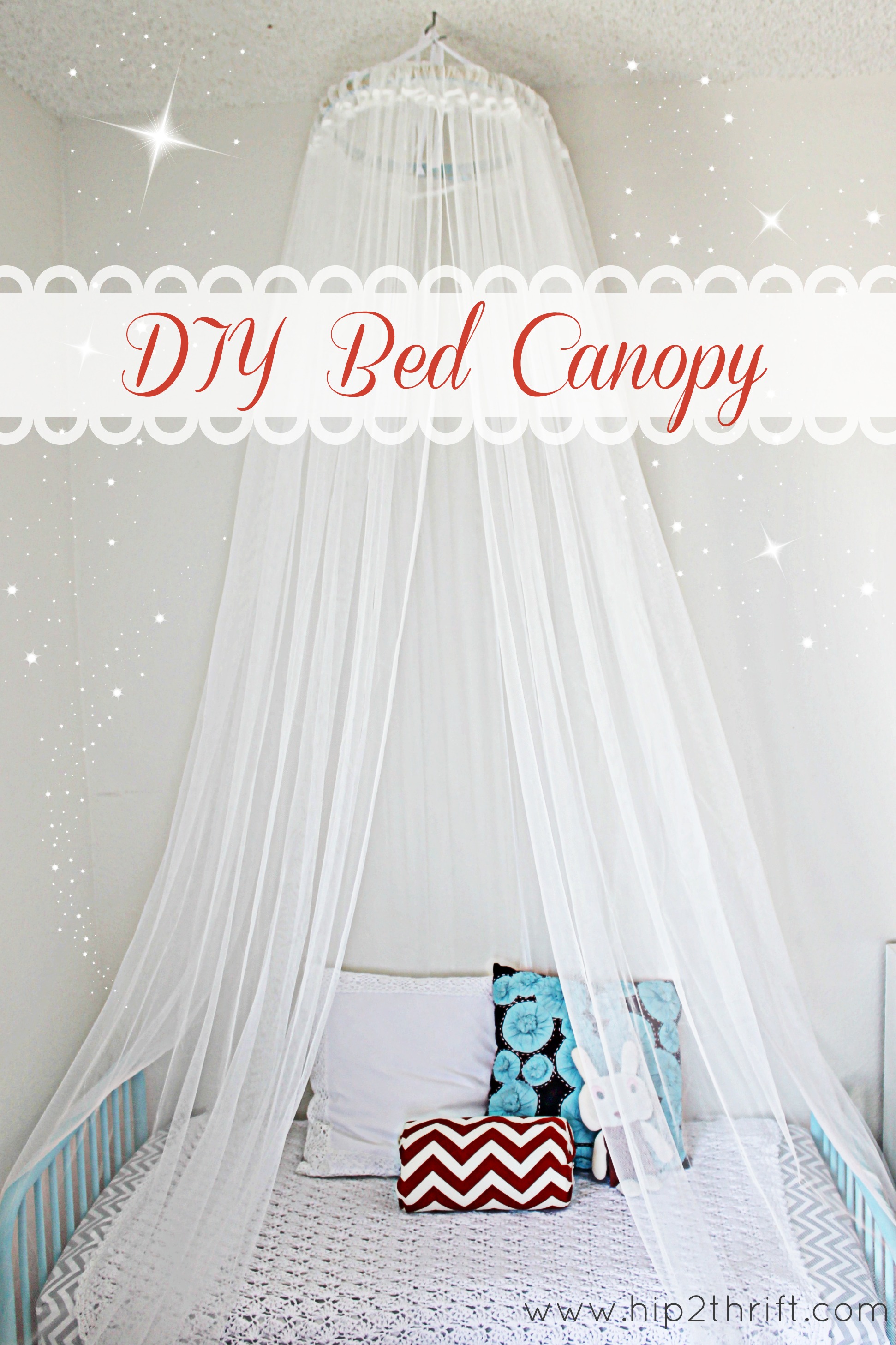 diy canopy for little girl bed