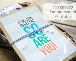 pregnancy announcement printable