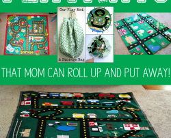33 ideas for car town play mats that mom can roll up and put away