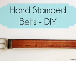 hand stamped belt