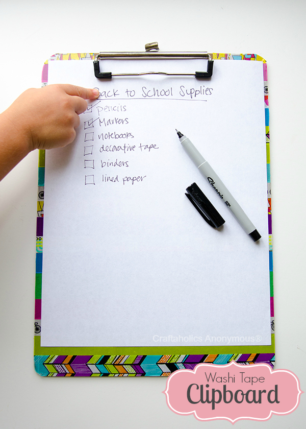 Craftaholics Anonymous Washi Tape Clipboard Scotchbts Ad