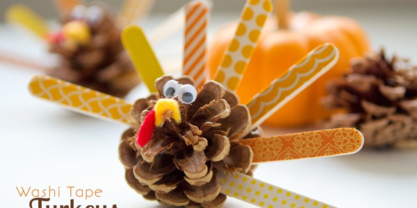 washi tape turkey