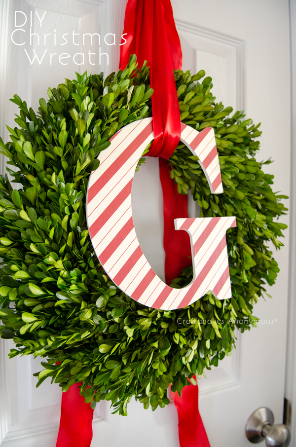 Monogram christmas wreath3