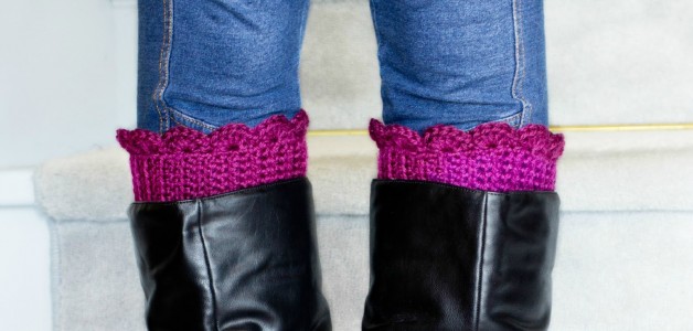 how to make scalloped boot cuffs