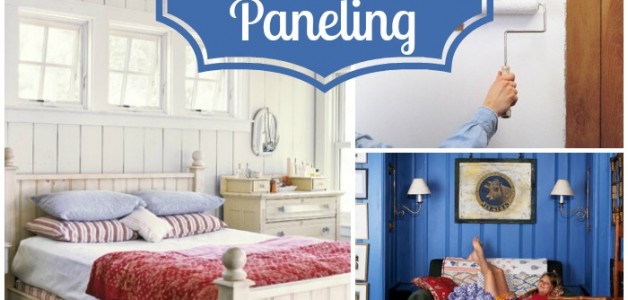 How to Update Wood Paneling - 29 Tips from crafters on giving your wood paneling a makeover!