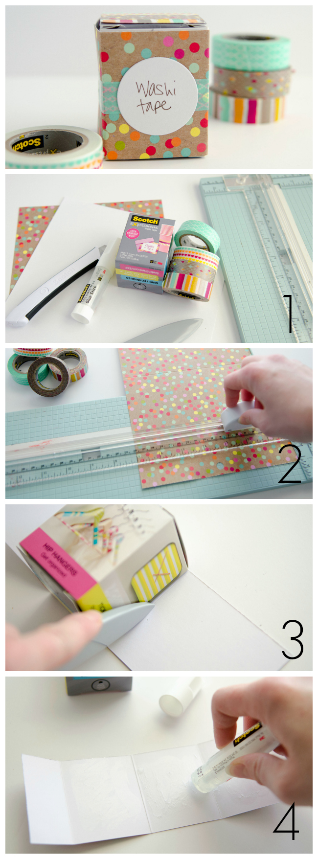 Wax Paper Box Washi Tape Storage — Amy Tangerine