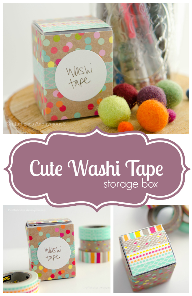 10 Minute DIYs: Washi Tape Organizer  Tape organizer, Washi tape storage,  Washi tape