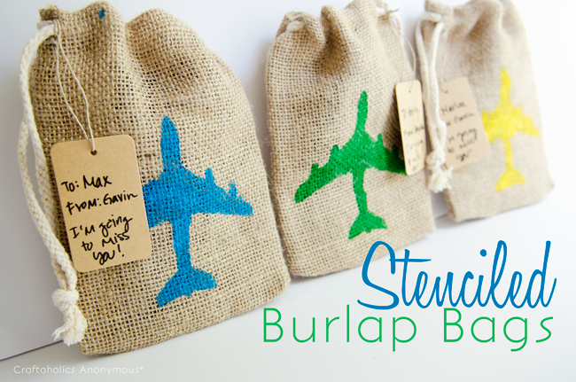 How to Make Personalized Burlap Bags
