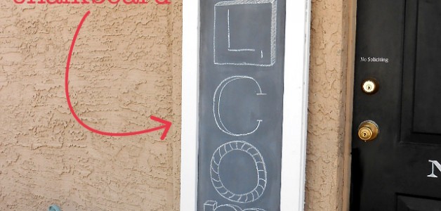 diy outdoor chalkboard