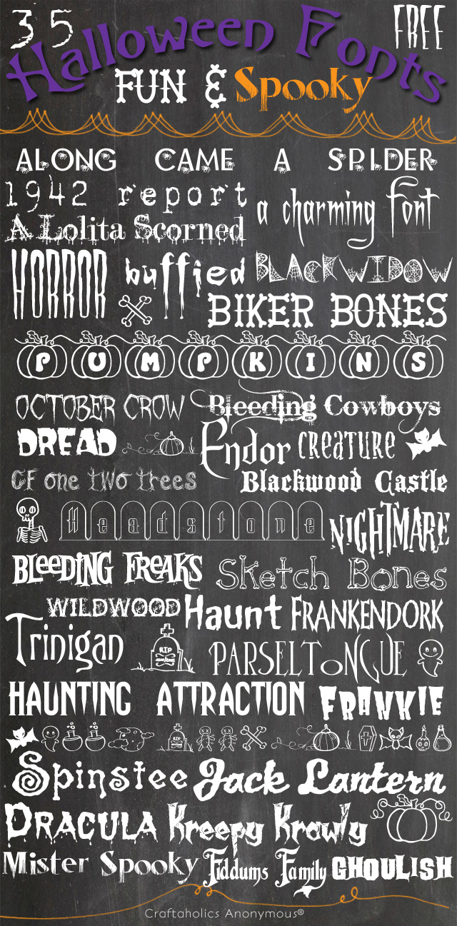 35 Fun Free Spooky Halloween Fonts