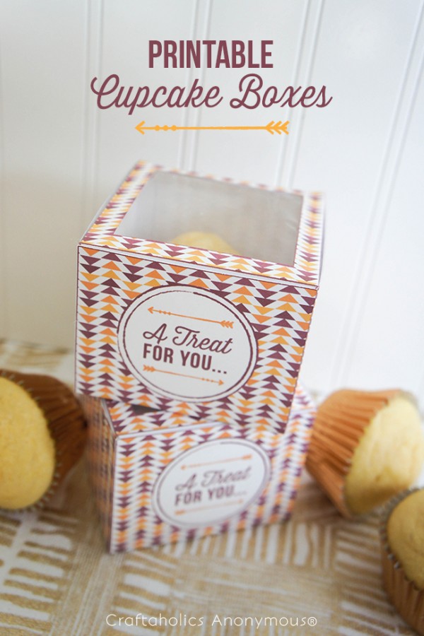 Craftaholics Anonymous® Printable Cupcake Boxes