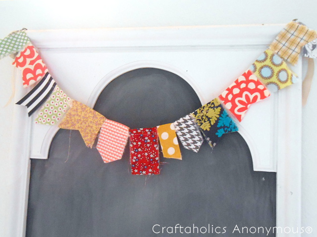 DIY Fabric Scrap Bunting - Crafty Kids at Home