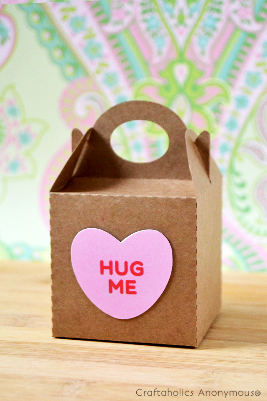 Valentines Day Candy Hearts Box