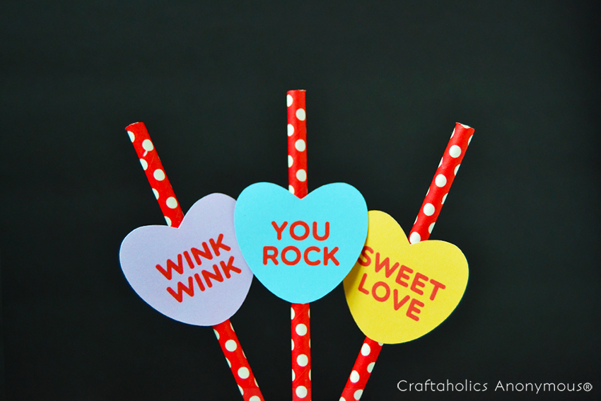 Free Candy Hearts Printable and Cut File Craftaholics Anonymous