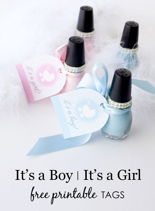 nail polish party favors baby shower