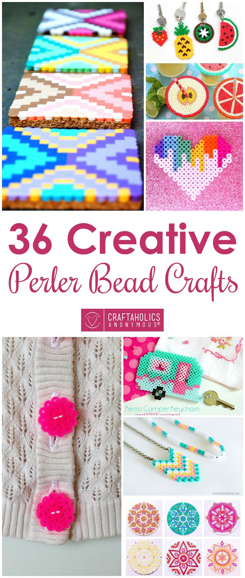 20 Fun Free Patterns For Perler Bead Crafts - The Crafty Blog Stalker