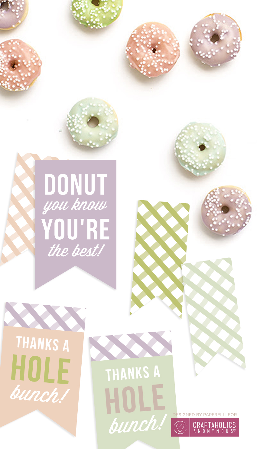 Free Printable Donut Tags