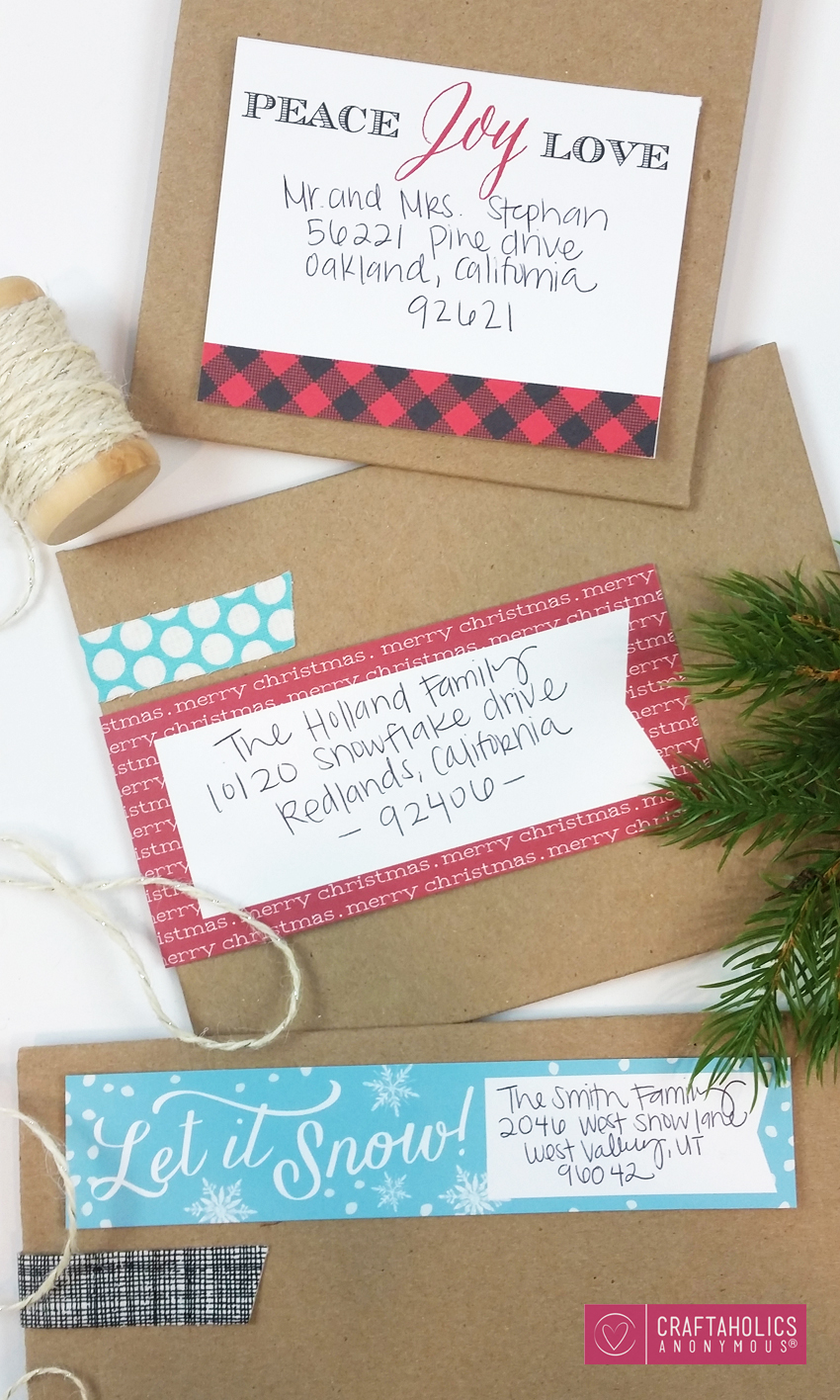 Craftaholics Anonymous Christmas Mailing Labels