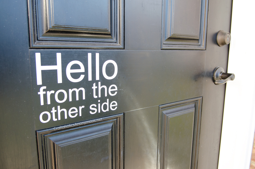 Craftaholics Anonymous® Adele Inspired Hello Vinyl Decal