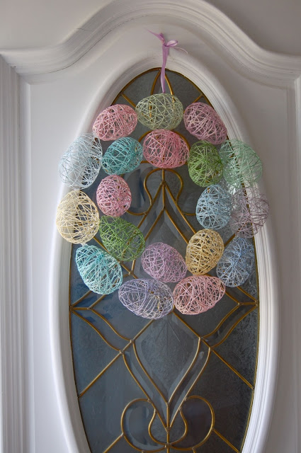 spring easter egg wreath