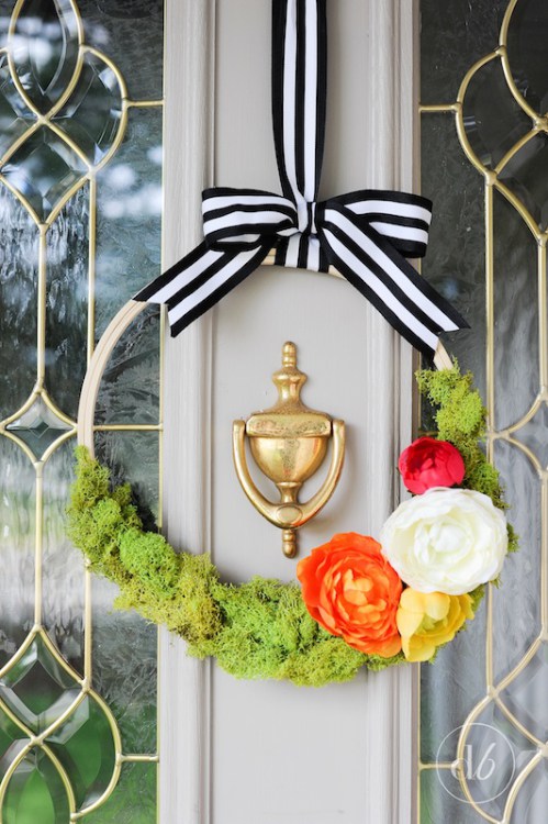 spring colorful wreath